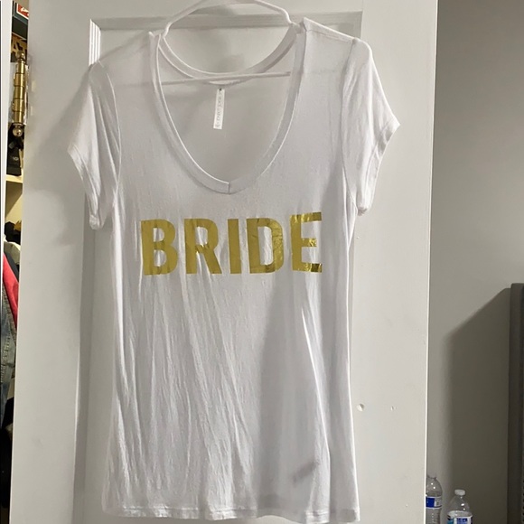 David's Bridal Tops - Bride V Neck T-shirt